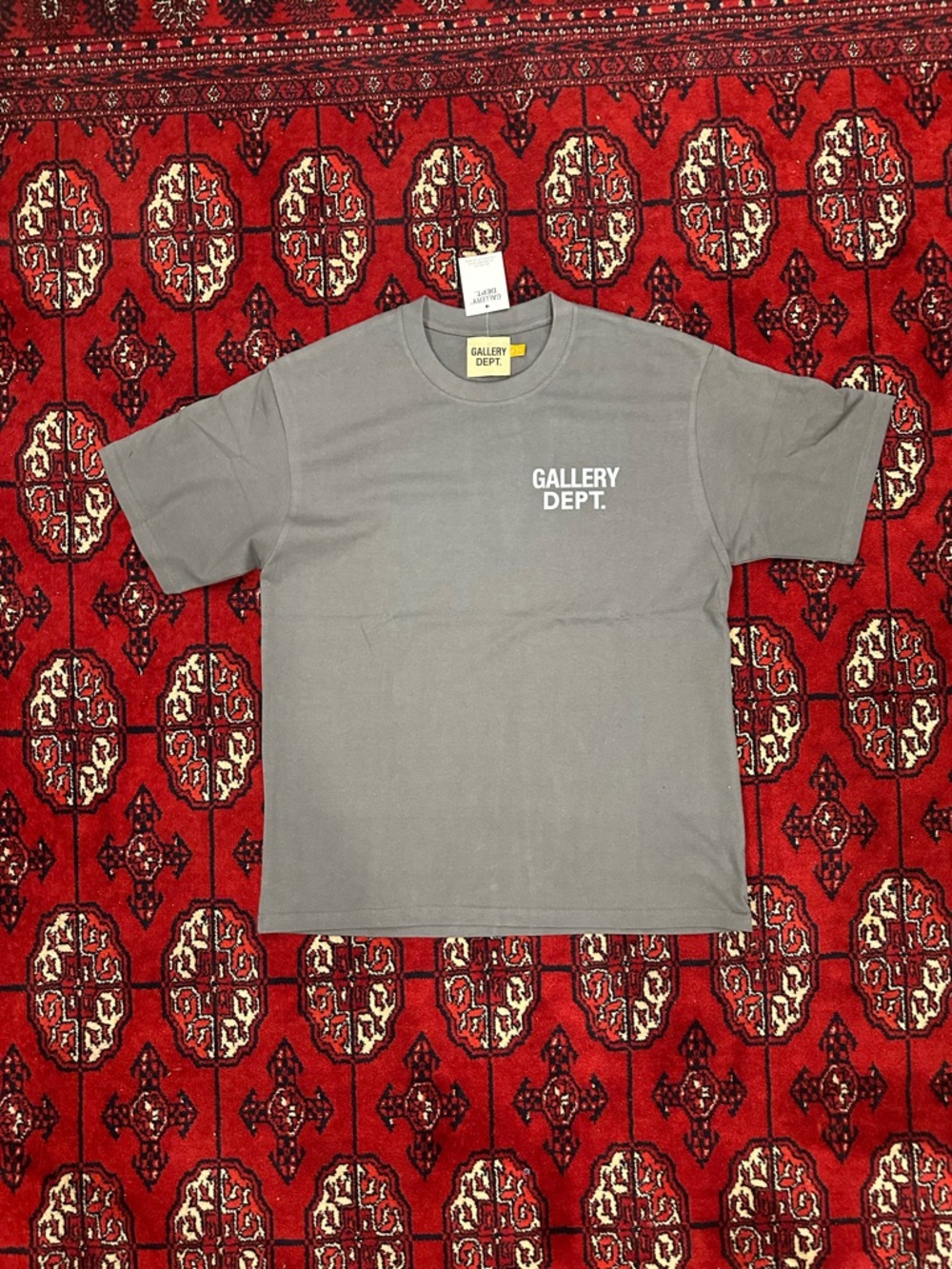 Gallery Gray Crewneck Tee with Subtle Chest Branding
